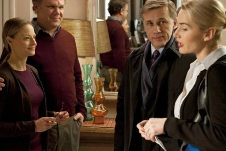 Jodie Foster, John C. Reilly, Kate Winslet e Christoph Waltz são as estrelas do filme (Divulgação)