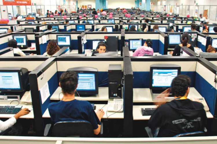 
	Centro de opera&ccedil;&otilde;es da Atento: com a aquisi&ccedil;&atilde;o, companhia deve ser aproximar da l&iacute;der de mercado no pa&iacute;s Contax
 (Heudes Regis)