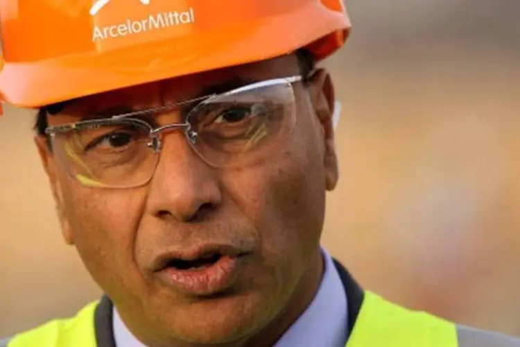 Lakshmi Mittal, CEO da ArcelorMittal: associação mundial espera que demanda por aço caia 5,3% em 2011 (Oli Scarff/Getty Images)