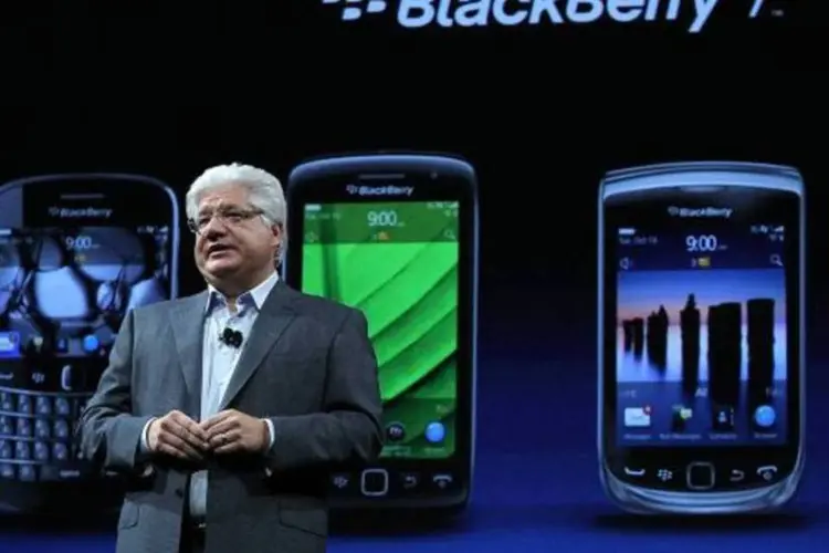 Mike Lazaridis, CEO da RIM, criadora do BlackBerry (Justin Sullivan/Getty Images)