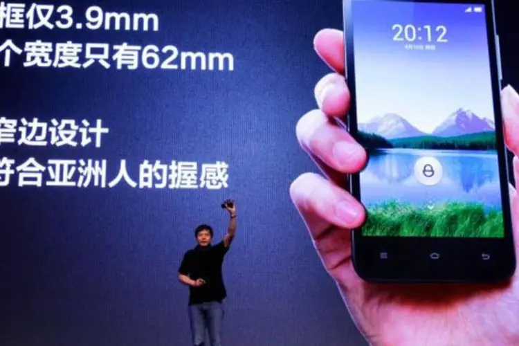 
	Lei Jun, CEO da Xiaomi: em 2014, a empresa tornou-se a terceira maior fabricante de smartphones do mundo
 (Jason Lee/Reuters)