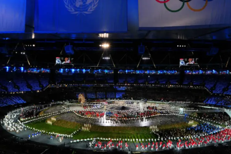 
	Abertura das Olimp&iacute;adas de Londres: evento bem organizado, mas tamb&eacute;m com falhas
 (Getty Images)