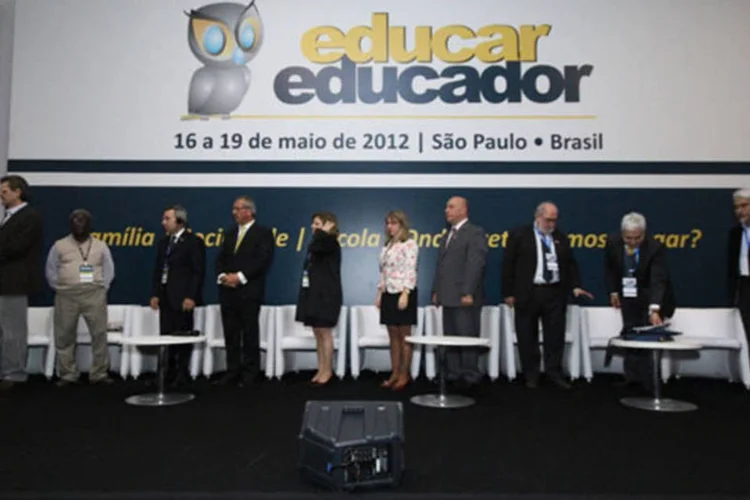 
	Cerimonial de abertura da feira Educar/Educardor do ano passado
 (Divulgação)