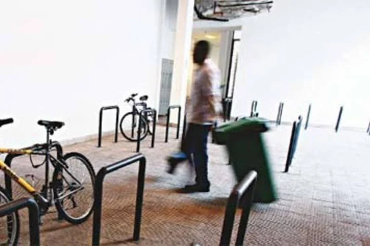 Bicicletário do edifício Eldorado Business Tower: o espaço é subutilizado, mas conta pontos para a certificação (.)