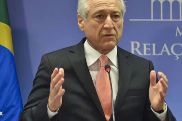 Chanceler do Chile, Heraldo Muñoz, durante entrevista coletiva sobre acordo com o Brasil na área de direitos humanos (Elza Fiúza/Agência Brasil)