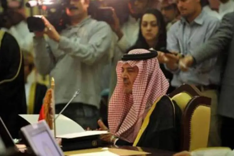 Saud al-Faisal, ministro das Relações Exteriores saudita, em reunião do CCG (Fayez Nureldine/AFP)