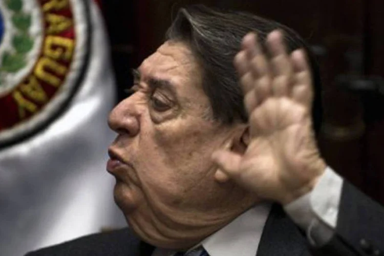 
	O chanceler do Paraguai, Jos&eacute; F&eacute;lix Estigarribia: a Venezuela j&aacute; havia retirado seus representantes diplom&aacute;ticos de Assun&ccedil;&atilde;o em junho
 (©AFP/Archivo / pablo porciuncula)