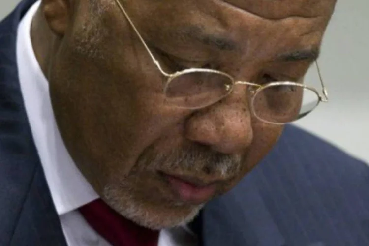 
	Charles Taylor, ex-presidente da Lib&eacute;ria: Taylor foi condenado por crimes de guerra&nbsp;e contra a humanidade durante guerra civil de Serra Leoa (1991-2002)
 (Peter Dejong/AFP)
