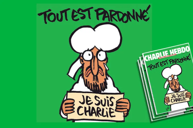 
	Charlie Hebdo: no atentado contra a revista sat&iacute;rica, 12 pessoas morreram
 (Montagem de EXAME.com com AFP)