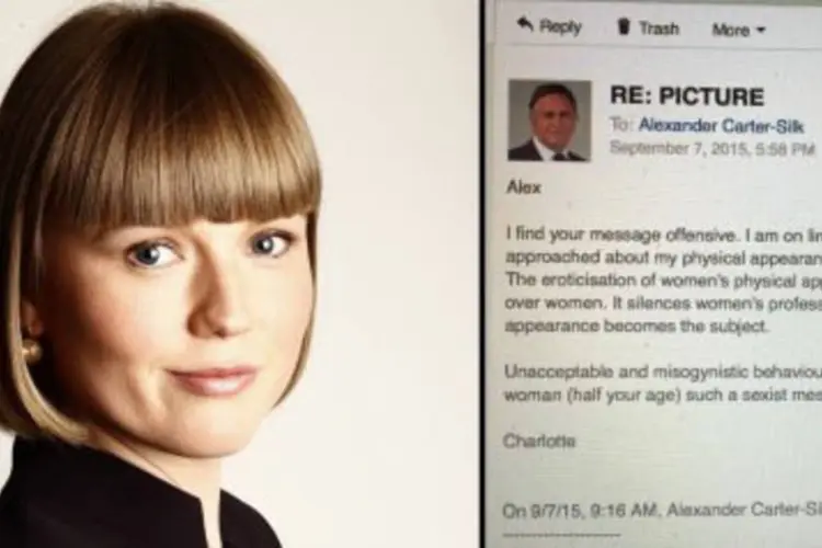
	Charlotte Proudman: advogada de direitos humanos especializada em casos de viol&ecirc;ncia contra a mulher, ela respondeu que n&atilde;o estava no LinkedIn para ser julgada por sua apar&ecirc;ncia
 (Reprodução)