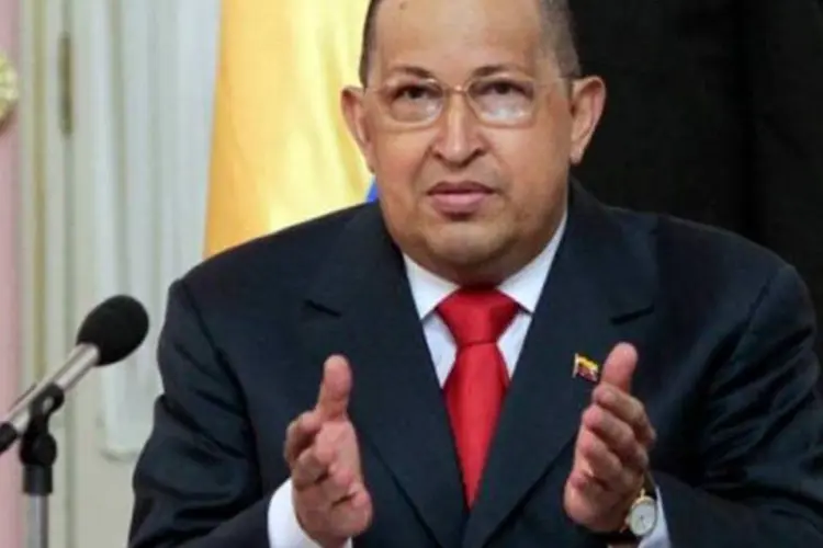 O novo tumor de Chávez surgiu no mesmo lugar onde ele retirou um câncer em junho do ano passado (AFP/presidencia)
