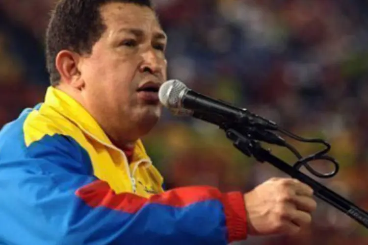 O presidente da Venezuela, Hugo Chávez: contrato para o programa venezuelano é com a chinesa Haier Electric Appliances (Arquivo/AFP)