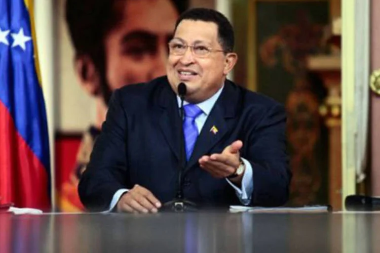 
	O presidente venezuelano, Hugo Ch&aacute;vez: Lula, no entanto, elogiou os avan&ccedil;os sociais da gest&atilde;o de Ch&aacute;vez
 (Miguel Angel Angul/AFP)
