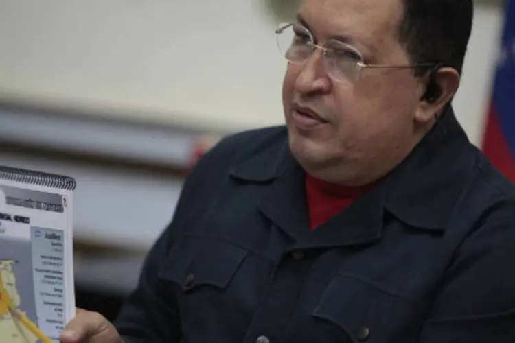 Hugo Chávez: o presidente venezuelano é esperado em Brasília no próximo dia 7 para a Cúpula de Chefes de Estado do Mercosul (REUTERS/Miraflores Palace/Divulgação)