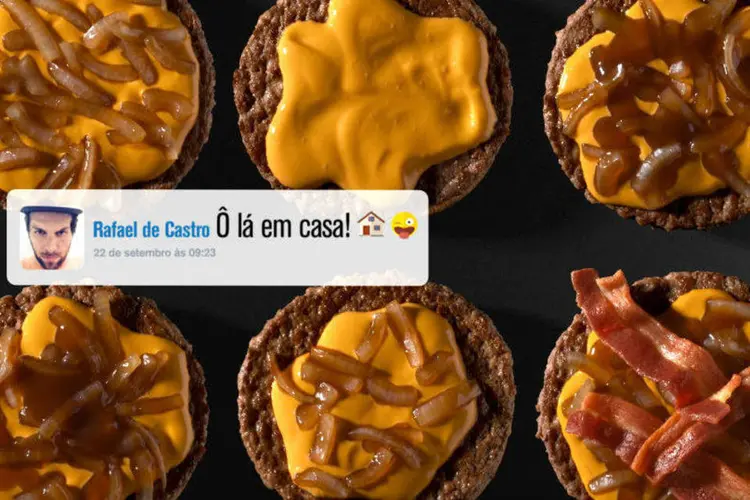 Comercial do McDonald's: comentários dos fãs foram usados para criar campanha do cheddar (Divulgação/McDonalds)