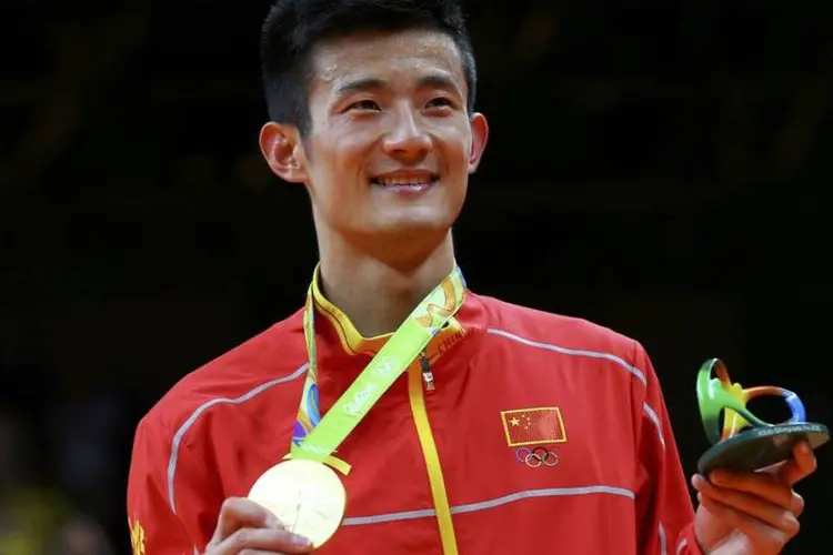 Chinês Chen Long ouro no badminton (REUTERS/Marcelo del Pozo)