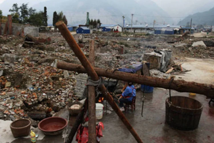 Província de Chengdu, que foi afetada por um terremoto há dois anos: China quer incentivar o investimento na região (Getty Images)