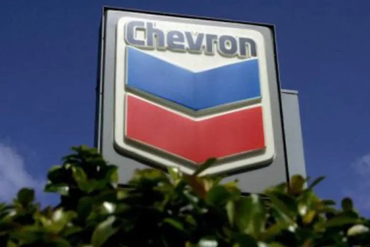 
	Posto da Chevron: o campo, onde aconteceu o vazamento de novembro, foi fechado em mar&ccedil;o
 (Justin Sullivan/Getty Images/AFP)