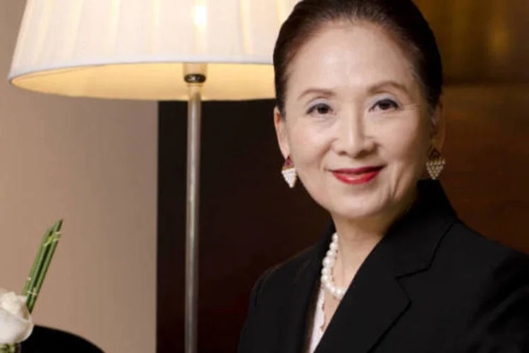 A fundadora e presidente da rede Blue Tree Hotels, Chieko Aoki (Divulgação/Blue Tree Hotels)
