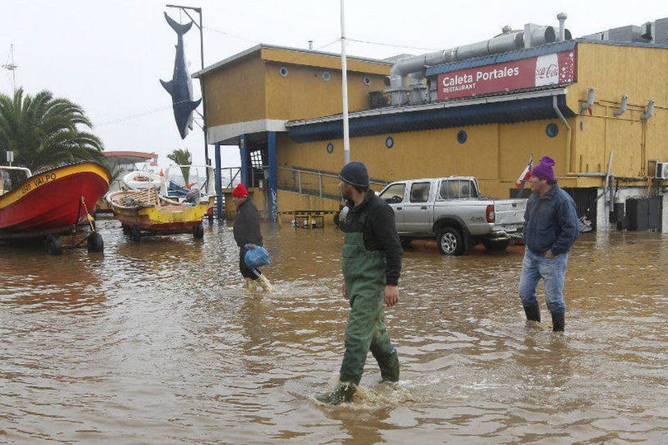 Sobe para 5 o número de mortes por temporal no Chile