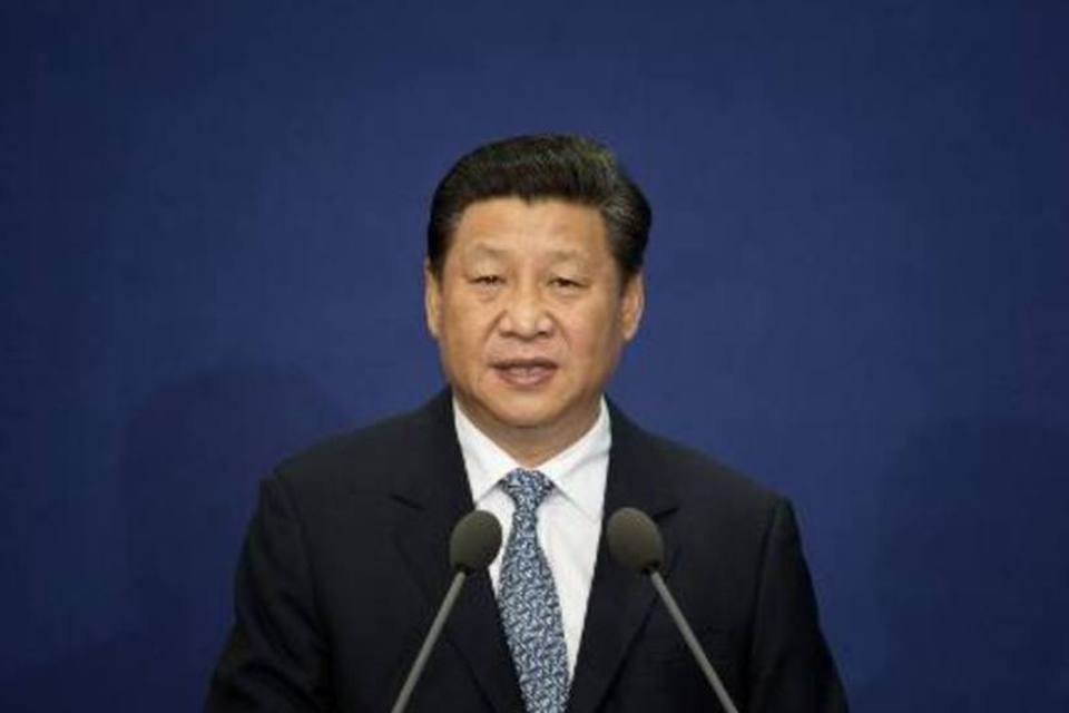 Xi Jinping: presidente chinês será uma das principais presenças do evento, que acontecerá de 17 a 20 de janeiro (Ed Jones/AFP)