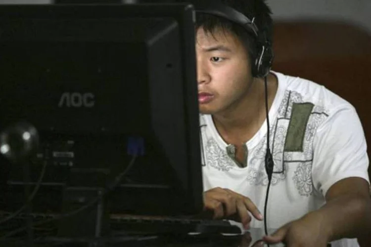 
	Lan house na China: o Partido Comunista da China supervisiona um amplo sistema de censura na internet
 (China Photos/Getty Images)