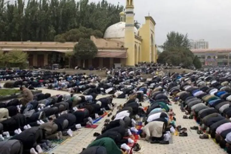 Muitos muçulmanos da China se queixam da repressão de suas liberdades religiosas
 (Go Takayama/AFP)
