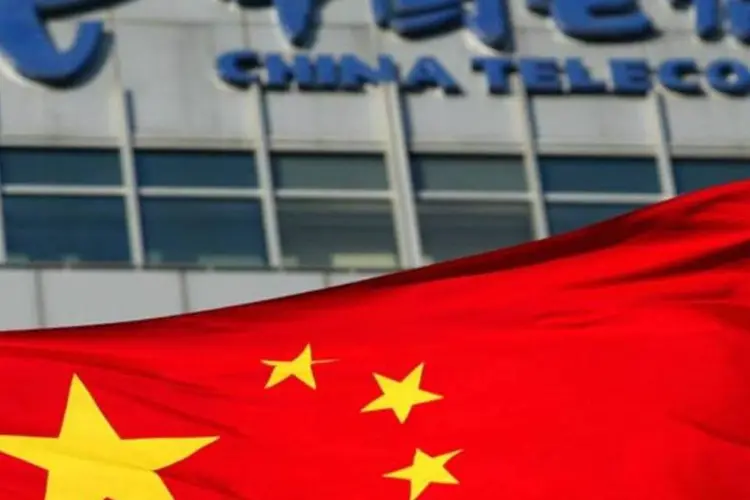 Sede da China Telecom: em nota, a empresa desmentiu a acusação de pirataria virtual (China Photos/Getty Images)