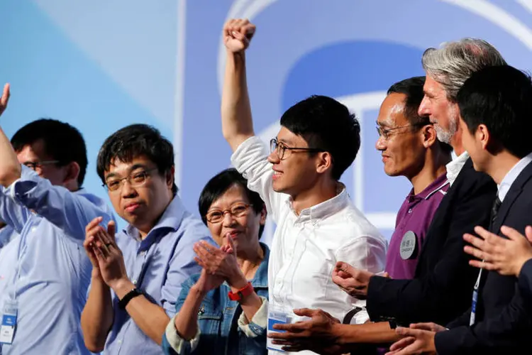 
	Nathan Law: &quot;Acredito que os verdadeiros cidad&atilde;os de Hong Kong queriam uma mudan&ccedil;a&quot;
 (Tyrone Siu/Reuters)