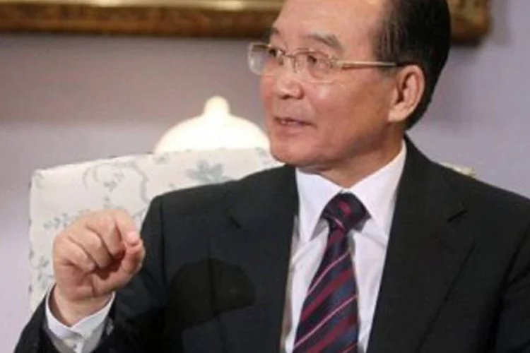 O primeiro-ministro chinês, Wen Jiabao: "a comunidade internacional deve reforçar a comunicação e a coordenação das políticas macroeconômicas" (Sergei Chirikov/AFP)
