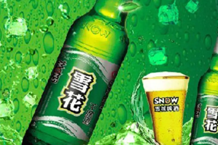 
	Cerveja Snow da cervejaria China Resources Breweries: a Heineken atualmente possui 37,4% de participa&ccedil;&atilde;o na United Breweries
 (Reprodução da web)