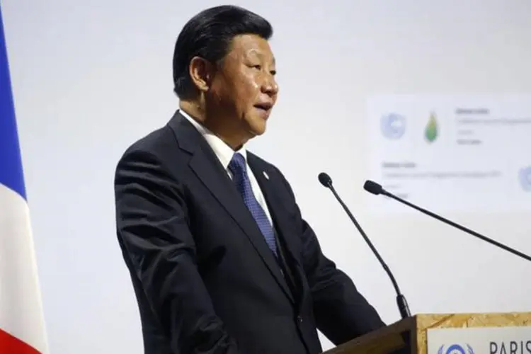 
	Presidente chin&ecirc;s Xi Jinping: representantes de 57 pa&iacute;ses participaram da cerim&ocirc;nia de abertura
 (Stephane Mahe/REUTERS)
