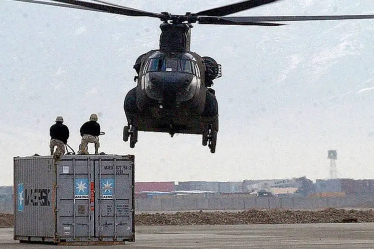 Modelo de helicóptero Chinook, similar ao derrubado pelo Taliban (Cheryl Ransford/Wikimedia Commons)