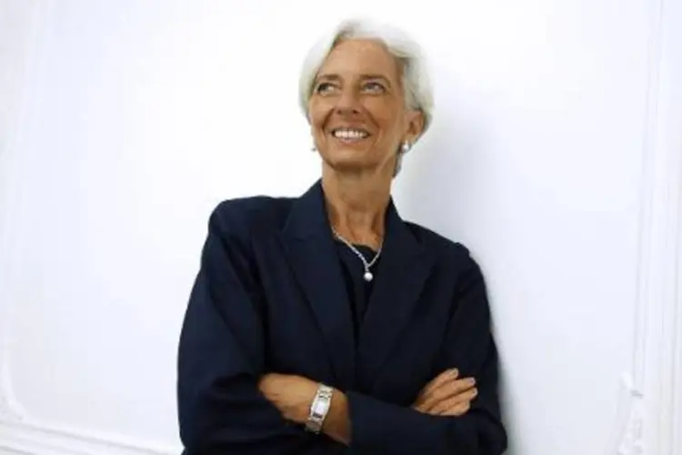 A diretora-geral do FMI, Christine Lagarde: ela sofre denúncias de imputação por "negligência" (Thomas Samson/AFP)