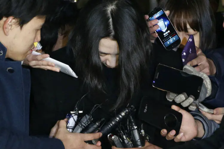 
	Cho Hyun-ah: ela est&aacute; presa desde o dia 30 de dezembro por conta do incidente
 (REUTERS/Kim Hong-Ji)