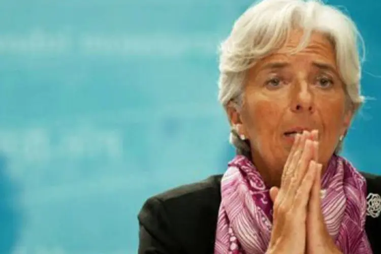 Christine Lagarde é suspeita de interceder de forma supostamente ilegal para conceder uma milionária indenização ao empresário Bernard Tapie (Paul J. Richards/AFP)