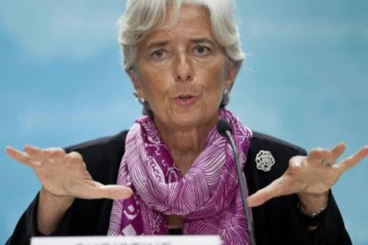 Christine Lagarde, do FMI: relatório pede novos mecanismos contra a crise (Brendan Smialowski/Getty Images/AFP)