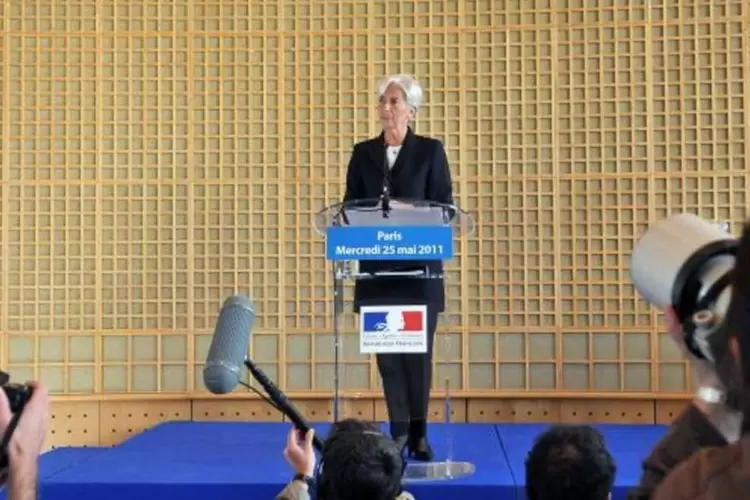 Com 55 anos, Lagarde se transformaria na primeira mulher a chegar à direção do FMI (Dominique Charriau/Getty Images)