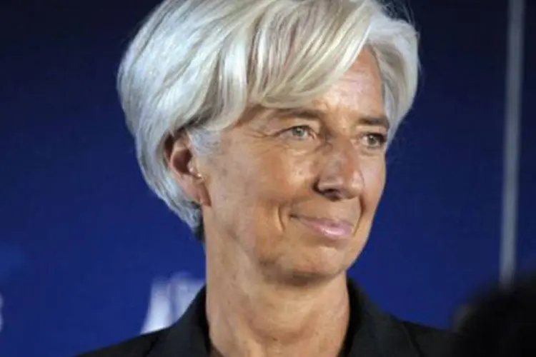 Lagarde diz que em meio ao aumento dos riscos para o crescimento global, um novo choque econômico pode ocorrer (Eric Piermont/AFP)
