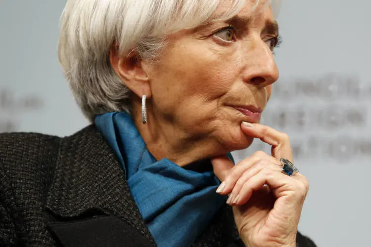 Lagarde: ela apontou que economia americana será a única que nadará contra a corrente em 2015 (Yuri Gripas/Reuters)