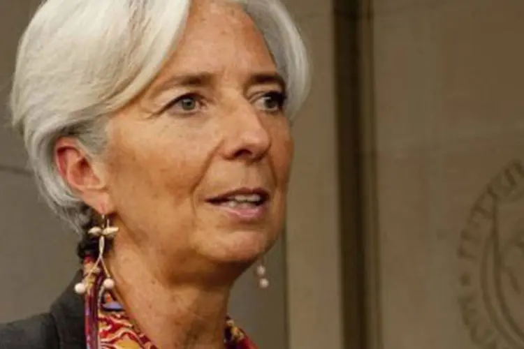 Christine Lagarde: o Conselho de Administração do órgão se reúne hoje para examinar as candidaturas (Jim Watson/AFP)