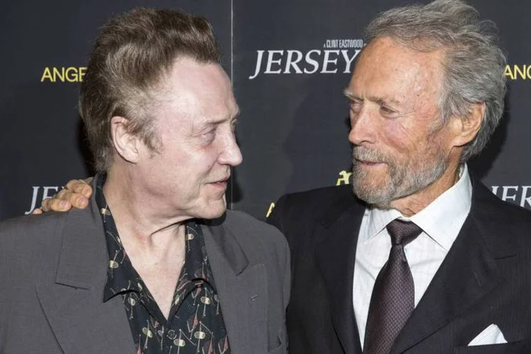 Christopher Walken e Clint Eastwood durante a pré-estreia de “Jersey boys – em busca da música" (Andrew Kelly/Reuters)