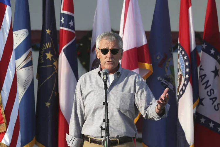 Chuck Hagel: “Este é um esforço de longo prazo. É difícil. Haverá reveses. Haverá vitórias" (Mark Wilson/Reuters)