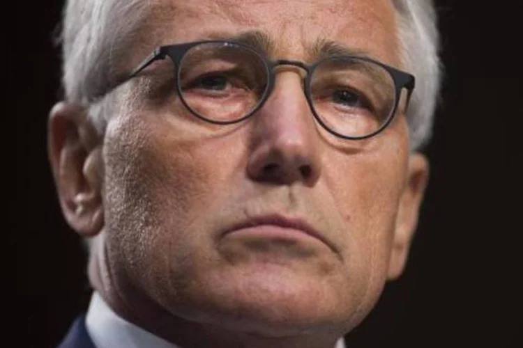 Hagel participa de uma audiência no Senado: ataques aéreos se concentrarão "nos santuários do Estado Islâmico na Síria" (Saul Loeb/AFP)