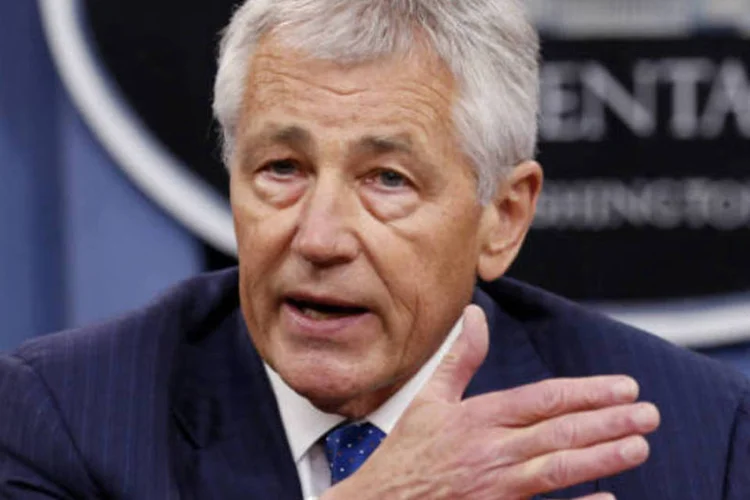 
	Hagel: quando secret&aacute;rio perguntou por quanto tempo exerc&iacute;cio de treinamento de For&ccedil;as Armadas russas duraria, ministro respondeu que n&atilde;o poderia oferecer nenhum prazo fixo
 (REUTERS/Kevin Lamarque)