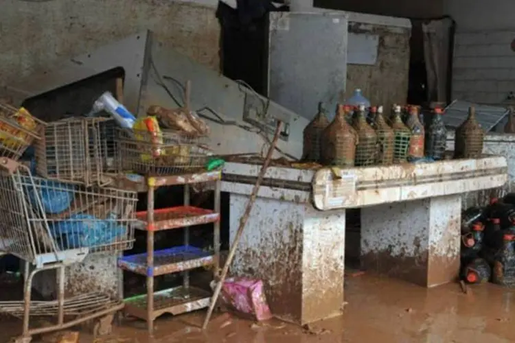 Estragos causados pela chuva em Teresópolis, na região serrana do Rio (Valter Campanato/ABr)