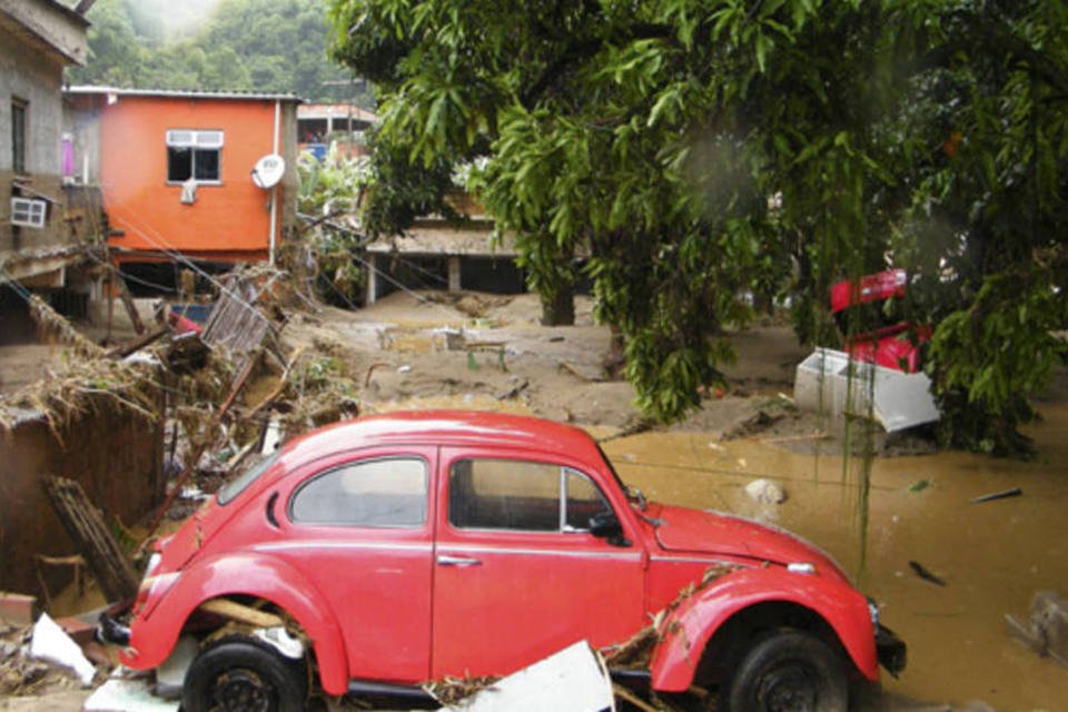 Rio tem 444 desabrigados e 2.167 desalojados pelas chuvas