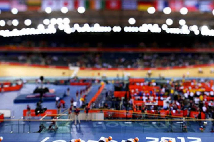 
	Equipes de ciclismo durante treino nas Olimp&iacute;adas: A equipe brit&acirc;nica era a grande favorita para a conquista do ouro na prova de ciclismo de estrada em Londres
 (Cameron Spencer/Getty Images)