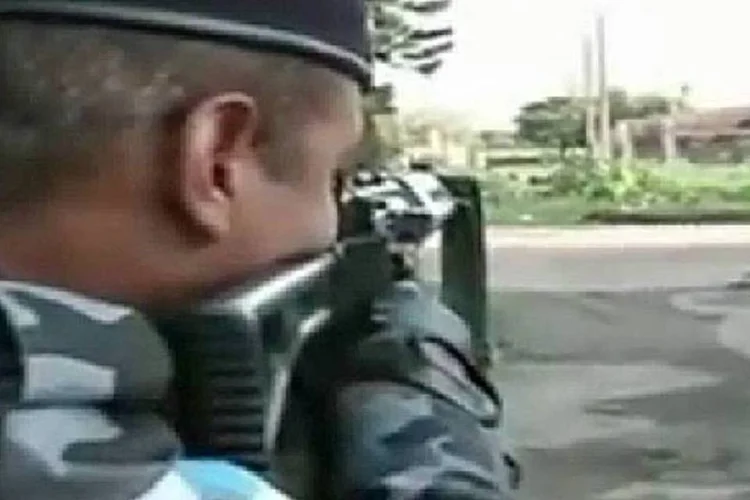 Última imagem de cinegrafista da Band morto em tiroteio no Rio (Reprodução)