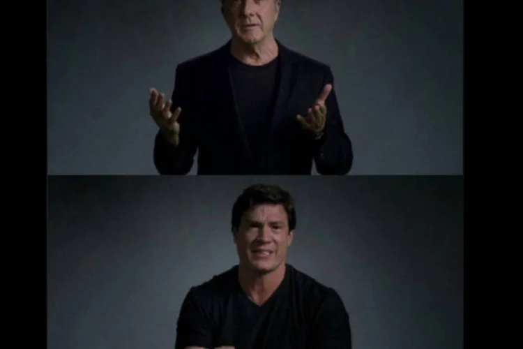 Dustin Hoffman aparece comparado, de uma maneira bem-humorada, ao ator Ricardo Macchi (Divulgação)